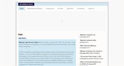 Desktop Screenshot of myanmarlegalservices.com