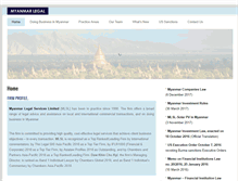 Tablet Screenshot of myanmarlegalservices.com